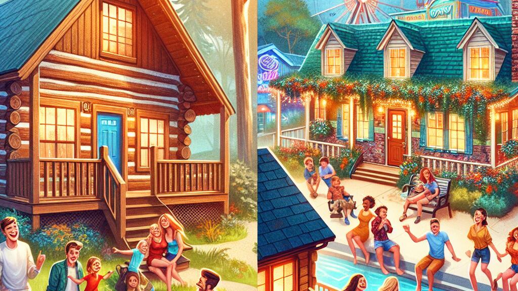 Is it better to rent a cabin in Gatlinburg or Pigeon Forge?